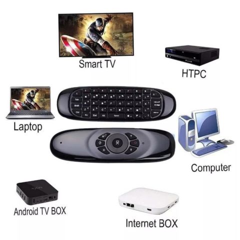 Air mouse / teclado / control remoto con batería recargable para Smart TV🎮⌨️+🎁obsequio gratis🎁