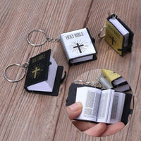 📿 Lleva la Protección Divina Contigo: Mini Llavero de la Santa Biblia - Paquete de 5✨