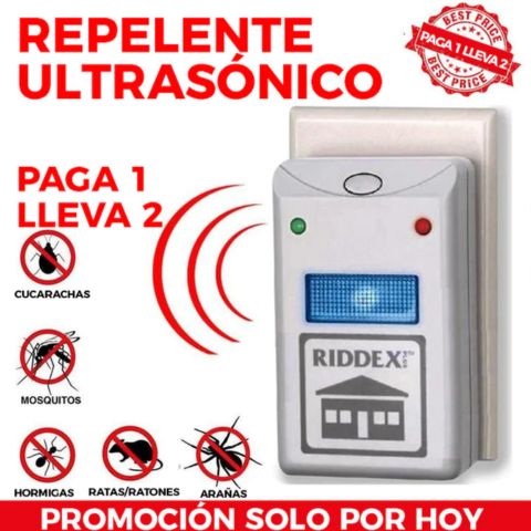 Repelente ultrasónico🔥 ¡Protege tu Hogar de Plagas hoy paga 1 lleva 2! 🐜🦟🔥