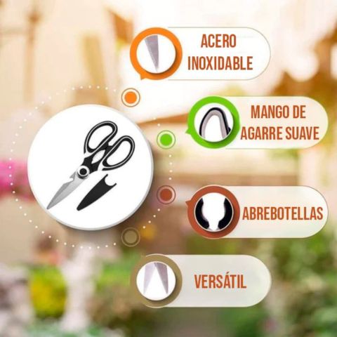 Tijeras de Cocina Multifuncionales + gratis ebook  MIS RECETAS ADORABLES