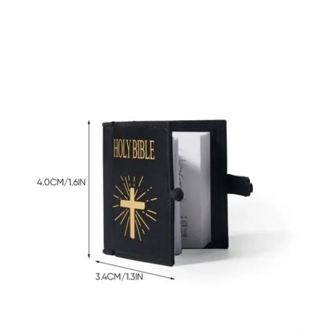 📿 Lleva la Protección Divina Contigo: Mini Llavero de la Santa Biblia - Paquete de 5✨