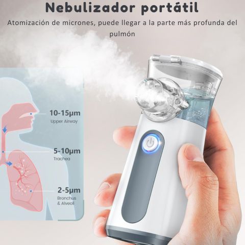 AireVital®- Nebulizador Recargable Silencioso// para niños y adultos