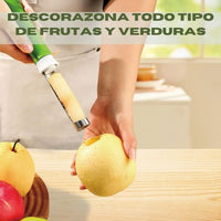 "Pelador y Descorazonador Multifuncional: Agiliza tu Cocina en un Instante"