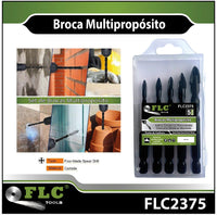 🔩set x5 brocas multipropósito//🔩 Brocas para todo tipo de superficies+🎁bono de regalo🎁