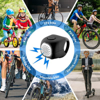 CycleAlert™ | Bocina Eléctrica para Bicicleta - Color: NEGRO⚫+ 🎁obsequio sorpresa🎁